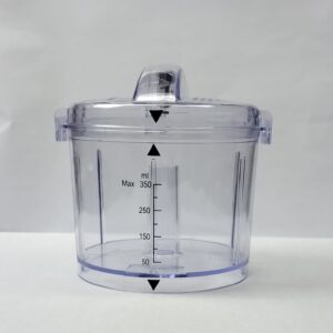 George Home GMC201W-18 Mini Chopper Container with lid on